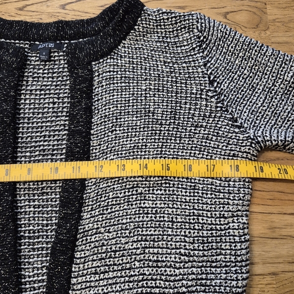 Apt. 9 Metallic Open Front Knit Cardigan Sweater Jacket - Picture 5 of 8
